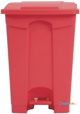 Jantex keuken pedaalemmer rood 45ltr | DC708