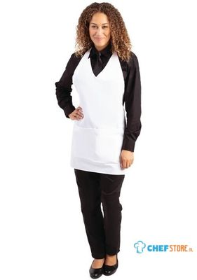 Whites Halterschort Met V-Hals en zak | Wit | BB138