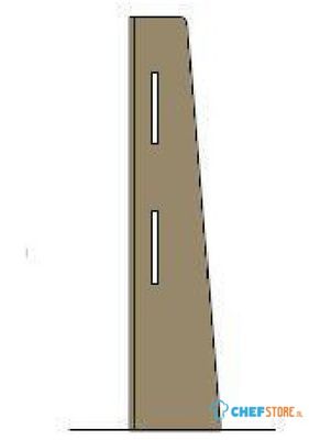 Bolero Hoekstaander Licht Eiken Voor Baliescherm | 860 X 200mm | Fp423