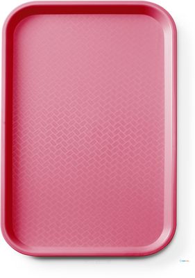 Fastfooddienblad Polypropyleen GN 1/1, AmerBox, GN 1/1, Rood, 530x325x(H)20mm - 878545