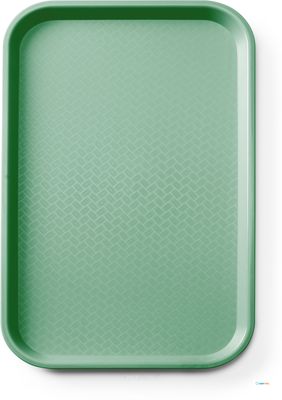 Fastfooddienblad Polypropyleen GN 1/1, AmerBox, GN 1/1, Groen, 530x325x(H)20mm - 878576