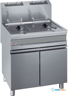 Diverso By Diamond Frituurpan op Gas, 2 Kuipen van 15 Liter op Kast - WR-GF30-G2 1