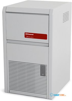 Diamond 22 kg / 24u | Volle ijsblokjes | Watergekoeld | ABS uitvoering | Volle ijsblokjesmachine
