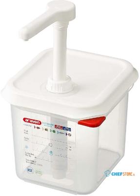 Araven sausdispenser GN 1/6 transparant 2,6ltr |  CR820