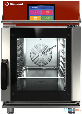 Diamond FVS6-411/CTS Elektrische stoom/convectieoven, 6x GN 1/1 Touch Screen + Auto-Cleaning