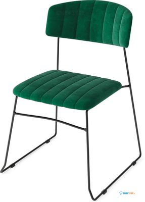 Mundo Stapelbare Stoel green - fire retardant - 54x55x79cm (bxtxh) - 53003 - veba 53003 1