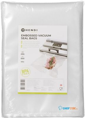 HENDI 297445 Vacuümverpakkingszakken met reliëf, , 100 st., 250x350mm