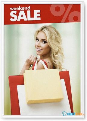 Syna 25 mm Kliklijst Rechte Hoeken A1 Wit - KRA1G25C9003