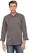 Chef Works Urban Hartford unisex koksbuis met rits lange mouw grijs M | BB263-M 3