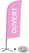 Syna Beach Flag Alu Wind Complete Set Open Roze Frans Kruisvoet - BFAW310-CB30-WB-I489