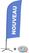 Syna Beach Flag Alu Wind Complete Set Nieuw Blauw Frans Kruisvoet - BFAW310-CB30-WB-I498
