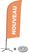 Syna Beach Flag Alu Wind Complete Set Nieuw Oranje Frans Kruisvoet - BFAW310-CB30-WB-I503