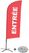 Syna Beach Flag Alu Wind Complete Set Ingang Rood Frans Kruisvoet - BFAW310-CB30-WB-I512