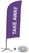 Syna Beach Flag Alu Wind Complete Set Take Away Paars Kruisvoet - BFAW310-CB30-WB-I65