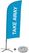 Syna Beach Flag Alu Wind Complete Set Take Away Blauw Kruisvoet - BFAW310-CB30-WB-I68