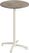 Feros 119091370 X Cross - Bartafel onderstel zand + Moonstone HPL Tafelblad Ø70 cm