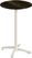 Feros 119091470 X Cross - Bartafel onderstel zand + Riverwashed Wood HPL Tafelblad Ø70 cm