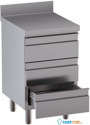 Diamond TACS67D-SA8 Werktafelkasten met 3 laden, met achteropstand