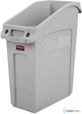 Rubbermaid Slim Jim Afvalbak Grijs 49L - Rubbermaid FC924