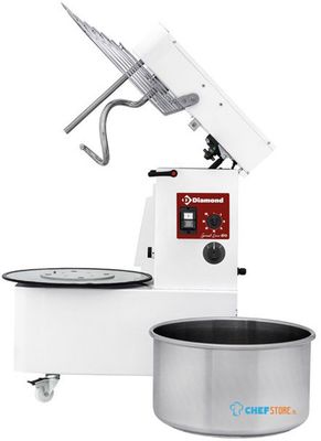 Spiraalkneder 53 Liters Kantelbare Kop - Verwijderbare Kuip - 2 Snelheden - Timer - op Wielen - Diamond FD53AL/T2V-L 1