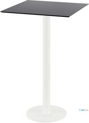 Urban Statafel Wit Frame + Zwart HPL 70x70 cm - Essentials 130051077