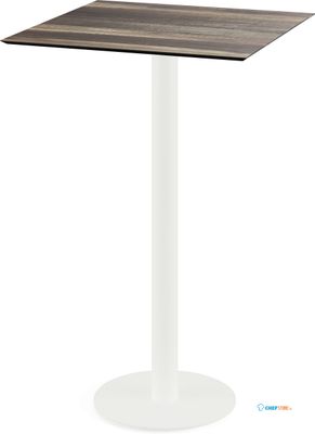 Urban Statafel Wit Frame + Tropical Wood HPL 70x70 cm - Essentials 130051277