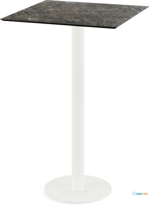 Urban Statafel Wit Frame + Galaxy Marble HPL 70x70 cm - Essentials 130051577