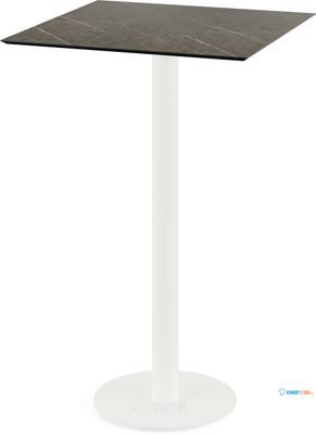 Urban Statafel Wit Frame + Midnight Marble HPL 70x70 cm - Essentials 130051677