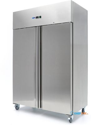 09400042 Koelkast - 800 L - 6 Verstelbare Roosters - RVS - op Wielen