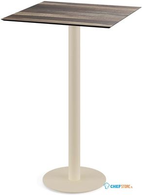 Urban Statafel Zand Frame + Tropical Wood HPL 70x70 cm - Essentials 130061277 1