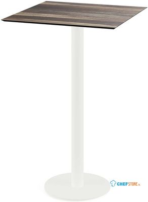 Urban Statafel Wit Frame + Tropical Wood HPL 70x70 cm - Essentials 130051277 1