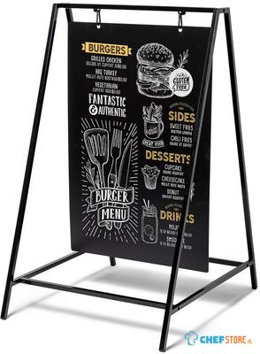 Syna Krijtstoepbord Swing 50 X 70 cm Zwart - ZPSW50X70