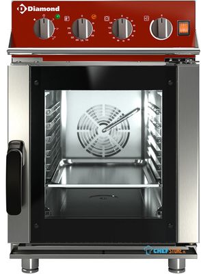 Diamond FVS6-411/CMC Elektrische oven stoom/convectieoven, 6x GN 1/1 mechanisch