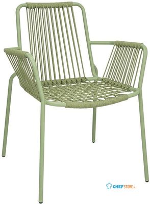 Bolero Melbourne Armstoelen Lichtgroen (4 Stuks) - HZ219