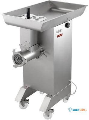 Diamond Hakmolen in R.V.S. N° 42, Ø 4.5 mm, 800/1000 kg/h, op wielen | TTGD-42/DC-N 1