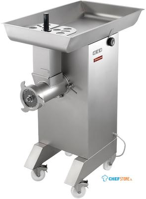 Diamond Hakmolen in R.V.S. N° 42, Ø 4.5 mm, 800/1000 kg/h, op wielen | TTGD-42/DC-PDH 1