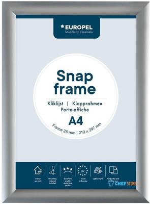 Europel Clicklijst A4 25mm Zilver - HU439