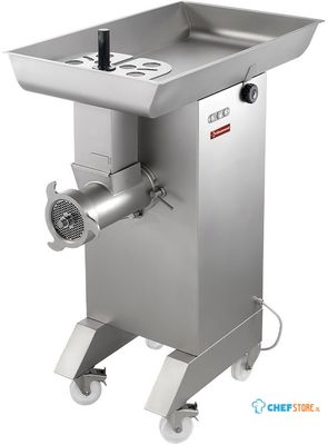 Diamond Hakmolen in R.V.S. N° 42, Ø 4.5 mm, 800/1000 kg/h, op wielen | TTGD-42/DC-N 1