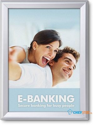 Syna 32 mm Kliklijst Rechte Hoeken A3 Brandwerend - KRA3G32B1