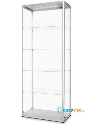 Syna Glazen Vitrinekast LED Verlicht 80 X 40 X 200 cm - VR2-24-800LED