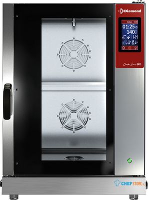 Diamond DFV1011/CTS TOUCH SCREEN elektrische oven stoom-convectie, 10x GN 1/1 - AUTO-CLEANING