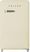 Koelkast - 108 + 13 liter - ****-vriesvak - glas - RVS handgreep, poten + logo - RETRO model - creme - Frilec BERLIN168-9A++CREME 2