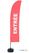 Syna Beach Flag Budget Wind Complete Set Ingang Rood Frans - BFBL-WT21-17-I512