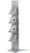 Syna Brochurerek Totem Zilver met Stalen Legplanken - BRT4S