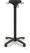 Feros 111031270 X Cross - Bartafel onderstel zwart + Tropical Wood HPL Tafelblad Ø70 cm 2