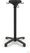 Feros 111031770 X Cross - Bartafel onderstel zwart + Teak wood HPL Tafelblad Ø70 cm 2