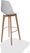 Essentials Keeve Barkruk Wit, Berkenhouten Frame en Kunststof Zitting, 53x47x119cm (LxBxH), 506F01SW 2