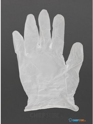 Vinyl Handschoenen | Transparant | Poedervrij | M | Vogue | Y247-M