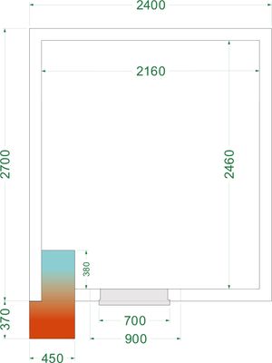 Vriesruimte (Compleet met Monoblock) - CRNF2427