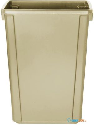 Jantex Smalle Afvalbak Beige 60ltr - FX149